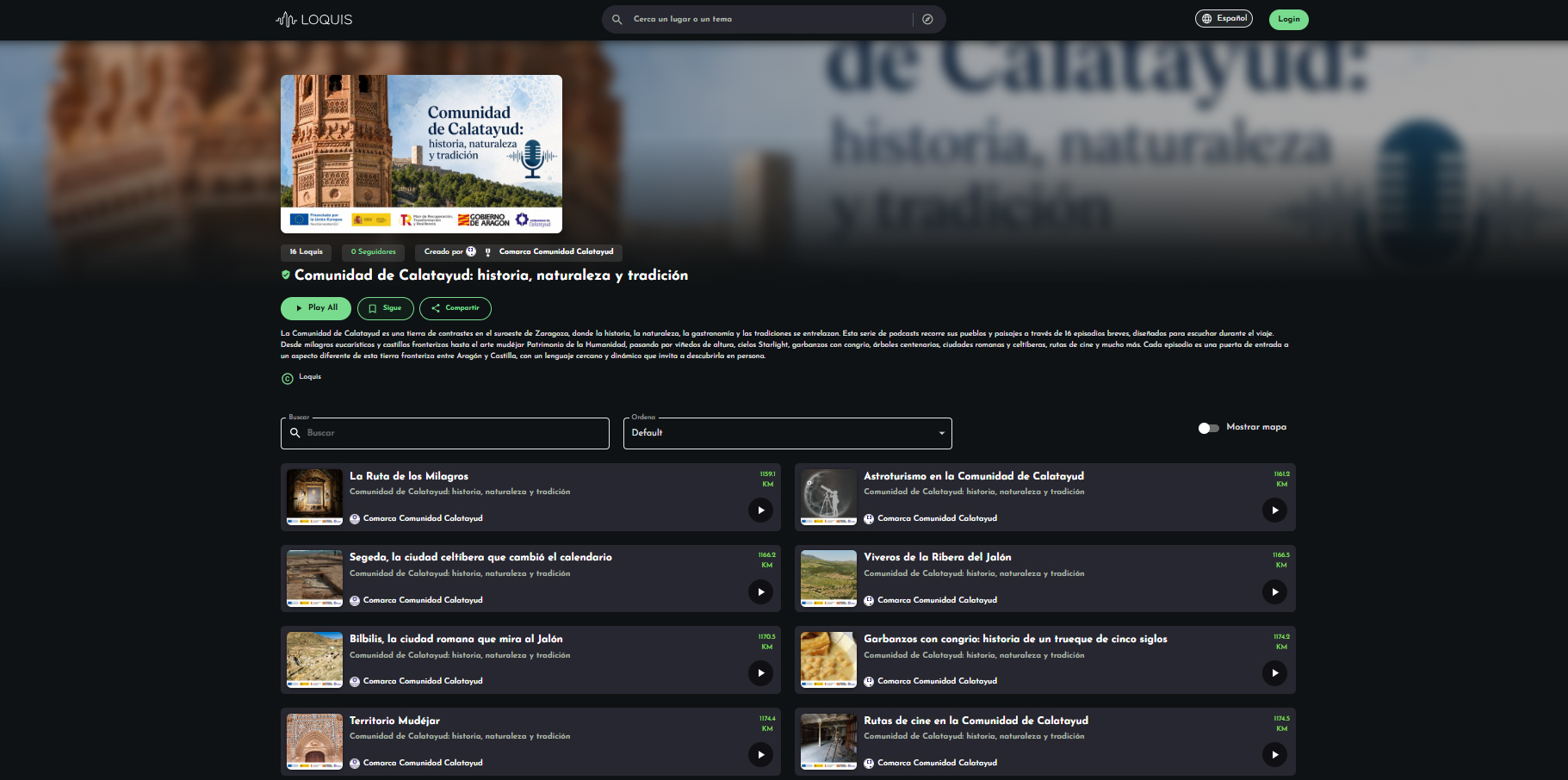 La Comarca Comunidad de Calatayud estrena una colección de pódcast turísticos para descubrir el territorio