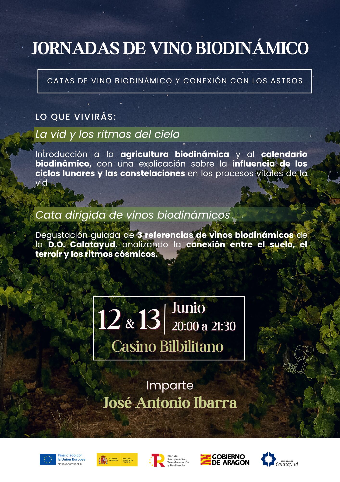 Jornadas de Vino Biodinámico: Disfruta de una cata de vino biodinámico y conexión con el cosmos